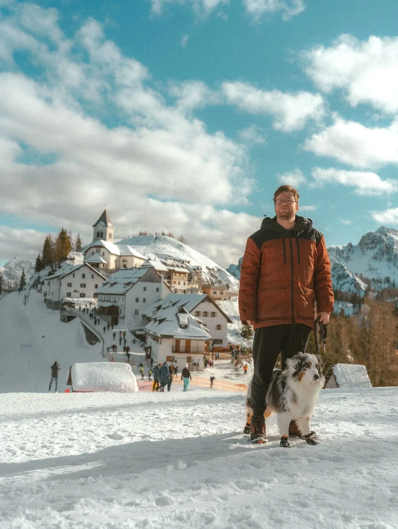 Wintervakantie met hond op Monte Lussari, Italië