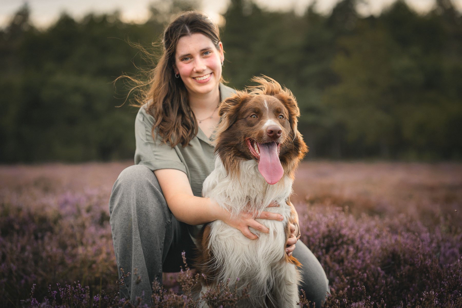 Portrait of Sil on the heath