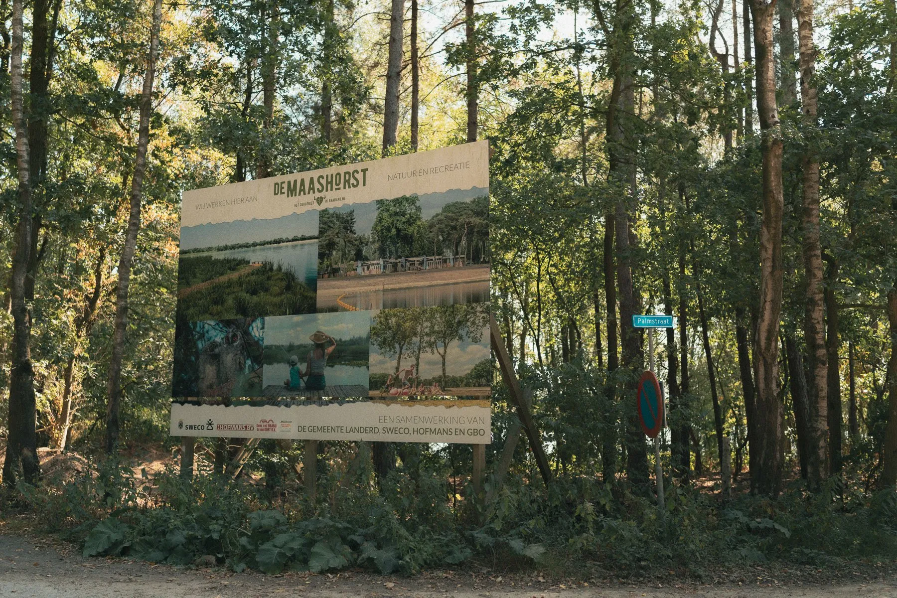 Camping langs de route bij Schaijk in de Maashorst